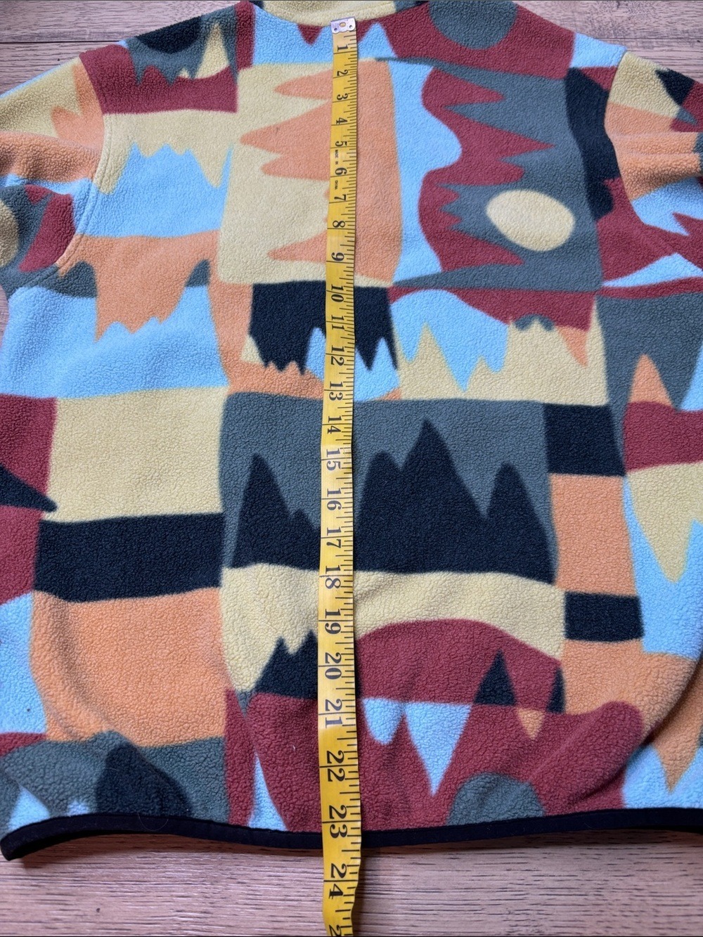 Youth Patagonia Synchilla Snap T Multicolor Geometric Fleece Pullover Size XL - Picture 6 of 6